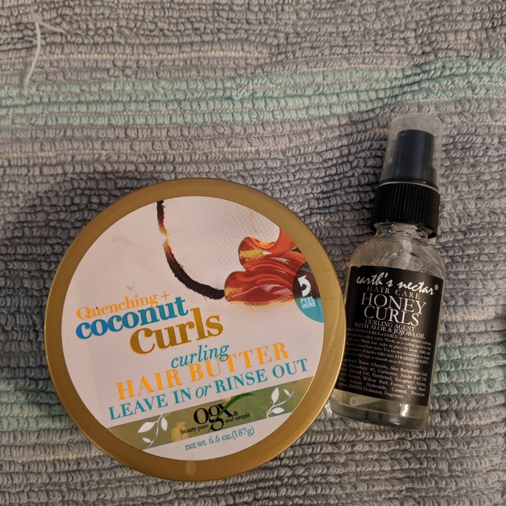 Ogx coconut curl butter and urths nectar curls